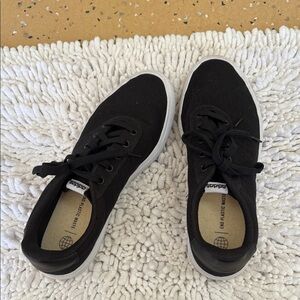 Adidas Men's Black and White Sneakers